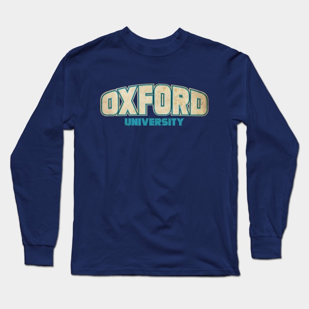 Vintage Oxford University Long Sleeve T-Shirt by CTShirts